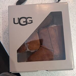 UGG Chestnut Brown Suede Infant Booties
